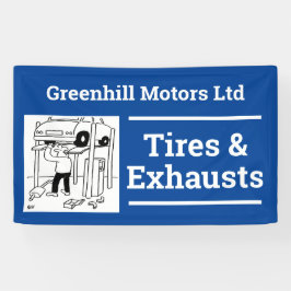 車庫修理デザインバナー 横断幕