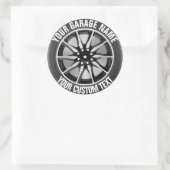 車庫又は自動車修理所有者の鋼上の車の車輪 ラウンドシール (バッグ)