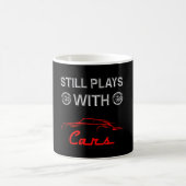 車愛遊好家おもしろいが今もいる コーヒーマグカップ (中央)