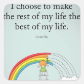 車感動的のステッカー、どこでもメモ スクエアシール (正面)