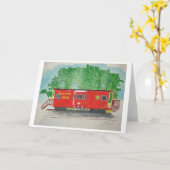 車掌車2 カード (黄色い花)