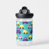 車数々のの模様 ウォーターボトル (正面)