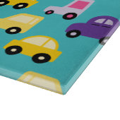 車数々のの模様 カッティングボード (角)