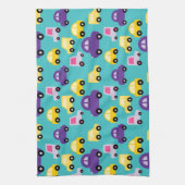 車数々のの模様 キッチンタオル (縦)