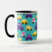 車数々のの模様 マグカップ (左)