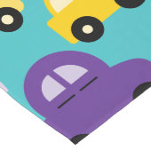 車数々のの模様 ロングテーブルランナー (コーナー)