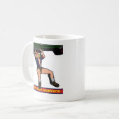 車整備士の女の子 コーヒーマグカップ (正面左)