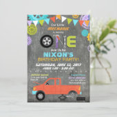 車整備士は用具の黒板の誕生日を連動させます 招待状 (スタンド正面)