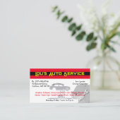 車整備士ガレージプロフェッショナル事業 名刺 (スタンド正面)