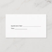 車整備士ガレージプロフェッショナル事業 名刺 (裏面)