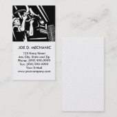 車整備士修理自動車 名刺 (正面/裏面)