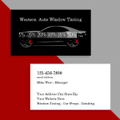 車最高のの車の窓の着色 名刺