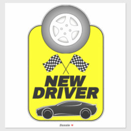 車最高の用の新しい運転免許証 シール