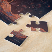 車椅子に乗った女性が嬉しそうに踊る ジグソーパズル (側面)