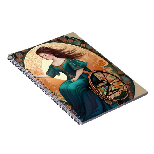 車椅子に乗った女性が嬉しそうに踊る ノートブック (右側)