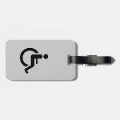 車椅子のアクセス-ハンディキャップの椅子の記号 ラゲッジタグ (裏面横)