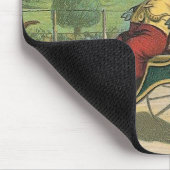 "車椅子のブタ"のヴィンテージ マウスパッド (コーナー)