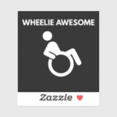 車椅子の人向けのクールなデザイン シール (シート)