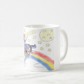 車椅子の夢-虹上の… コーヒーマグカップ (正面右)
