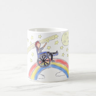 車椅子の夢-虹上の… コーヒーマグカップ
