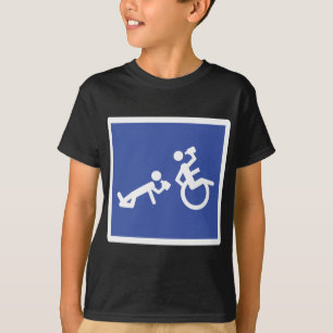 車椅子の大酒飲み Tシャツ