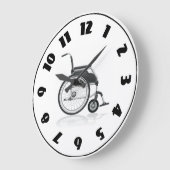 車椅子の時計 ラージ壁時計 (傾斜)