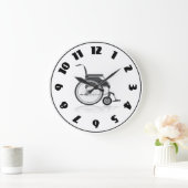 車椅子の時計 ラージ壁時計 (ホーム)