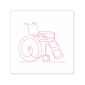 車椅子の構造 セルフインキングスタンプ (デザイン)
