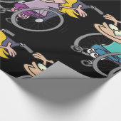 車椅子の競争の包装紙 ラッピングペーパー (角)