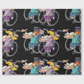 車椅子の競争の包装紙 ラッピングペーパー (フラット)