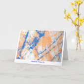 車椅子の行為の芸術大きいNotecards カード (黄色い花)