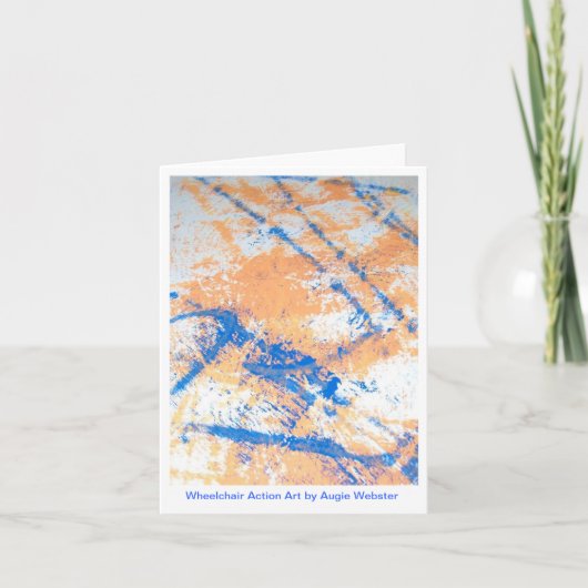 車椅子の行為の芸術Notecards カード (正面)