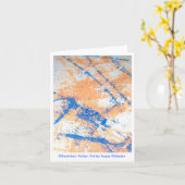 車椅子の行為の芸術Notecards カード (黄色い花)