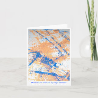 車椅子の行為の芸術Notecards カード