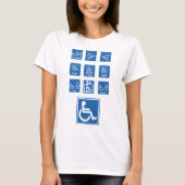 車椅子アクセシビリティサイン Tシャツ (正面)