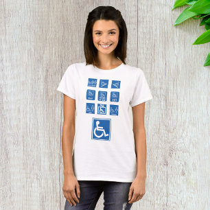 車椅子アクセシビリティサイン Tシャツ