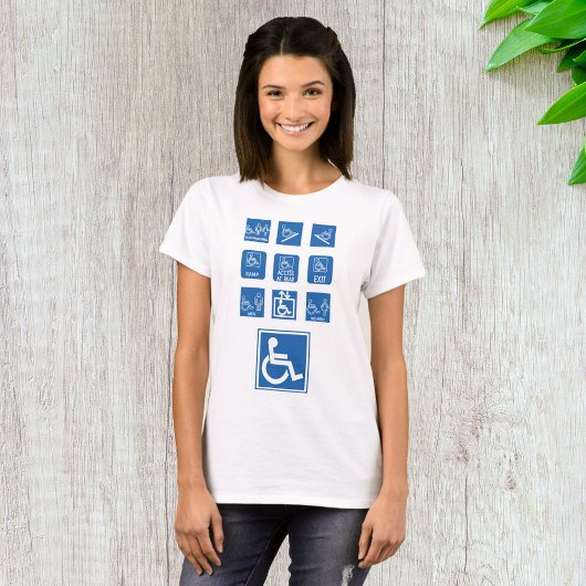 車椅子アクセシビリティサイン Tシャツ
