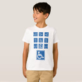車椅子アクセシビリティサイン Tシャツ (正面フル)