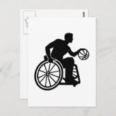 車椅子バスケットボール ポストカード (正面/裏面)