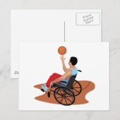 車椅子バスケットボール ポストカード (正面/裏面)