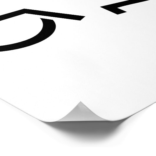 車椅子事故 ポスター (角)