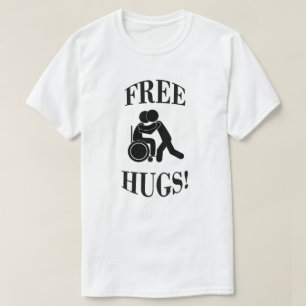 車椅子付きフリーハグ Tシャツ