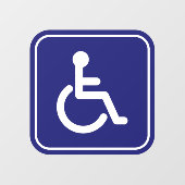 車椅子利用者向け アクセス可能 ホームビジネス ウィンドウサイン (シート)