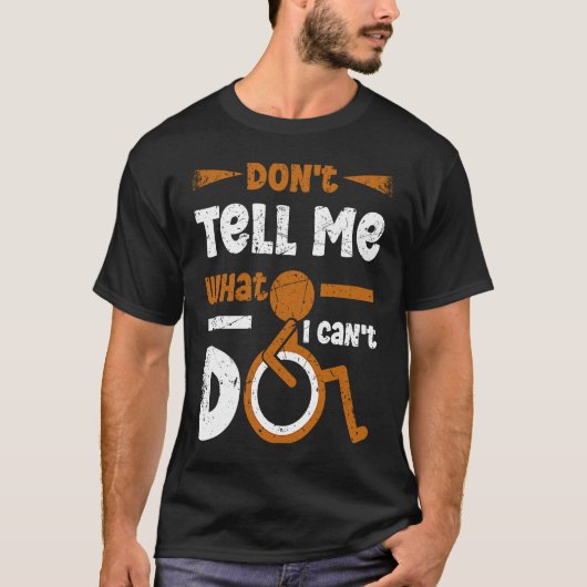 車椅子脚切断認識度切断サポート Tシャツ (正面)