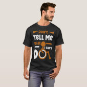 車椅子脚切断認識度切断サポート Tシャツ (正面フル)