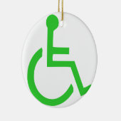 車椅子記号 セラミックオーナメント (右)