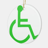 車椅子記号 セラミックオーナメント (左)