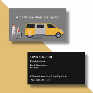 車椅子輸送用両面ビジネスカード 名刺
