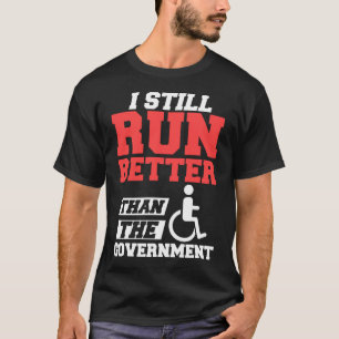 車椅子障害おもしろい者 Tシャツ