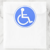 車椅子駐車ゾーン ラウンドシール (バッグ)